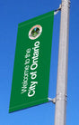 Street Pole Banner Brackets 30" with 30" x 48" Vinyl Banner