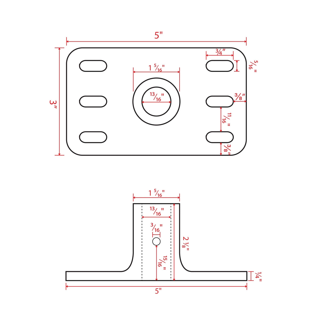 Wall Mount Pole Banner Bracket 18"