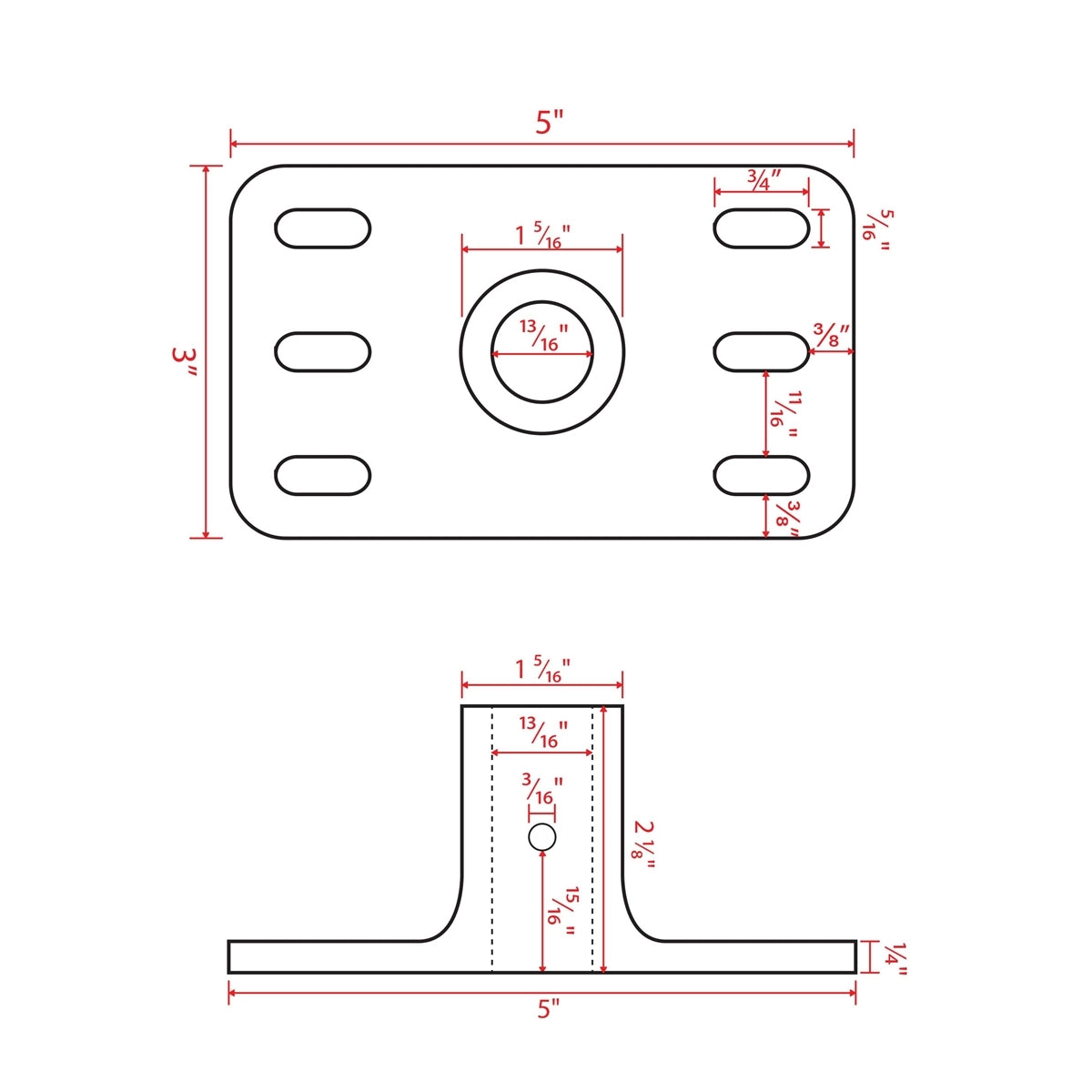 Wall Mount Pole Banner Bracket 24"