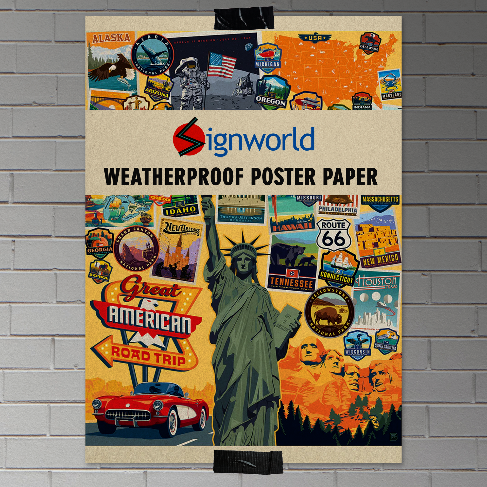 Custom Size Weatherproof Poster Paper Printing – Signworld America