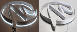 Halo/ Back Lit Painted Stainless Steel Letters for Indoor & Outdoor Signage - 107"W X 26-1/2"H