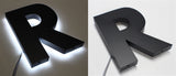 Halo/ Back Lit Painted Stainless Steel Letters for Indoor & Outdoor Signage - 106"W X 9-1/2"H