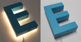 Halo/ Back Lit Painted Stainless Steel Letters for Indoor & Outdoor Signage - 48"W X 11"H