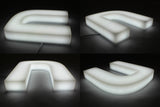 Full Lit 3D Acrylic Letters for Indoor & Outdoor Signage - 82"W X 18"H