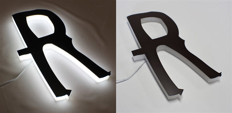 Full Lit 3D Acrylic Letters for Indoor & Outdoor Signage - 200"W X 20"H