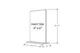 Acrylic Bottom Loading Display Sign Holder 4" x 6"