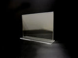 Acrylic Bottom Loading Display Sign Holder 7" x 5"