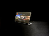 Acrylic Slant Back Display Sign Holder 3.5" x 2"