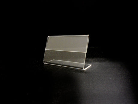 Acrylic Slant Back Display Sign Holder 3.5" x 2"