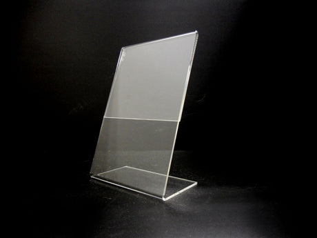 Acrylic Slant Back Display Sign Holder 4" x 6"