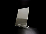 Acrylic Slant Back Display Sign Holder 5" x 7"