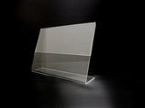 Acrylic Slant Back Display Sign Holder 6" x 4"