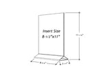 Acrylic Top Loading Display Sign Holder 8.5" x 11"