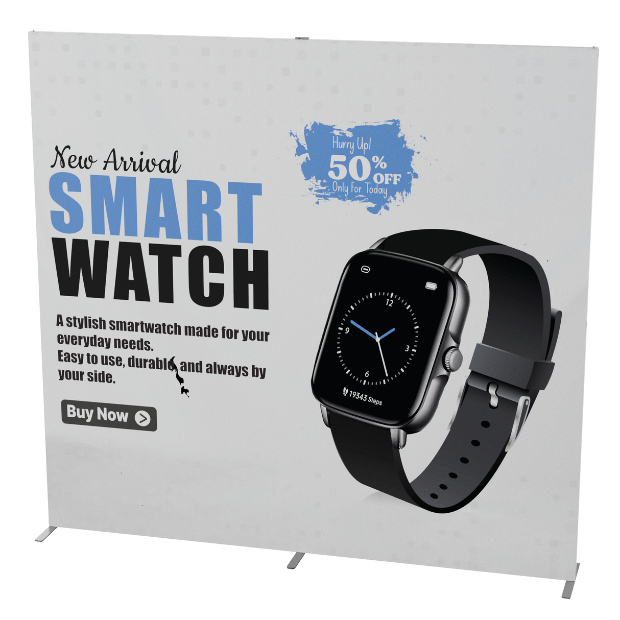 8 ft Ultrathin Display with Double Sided Print